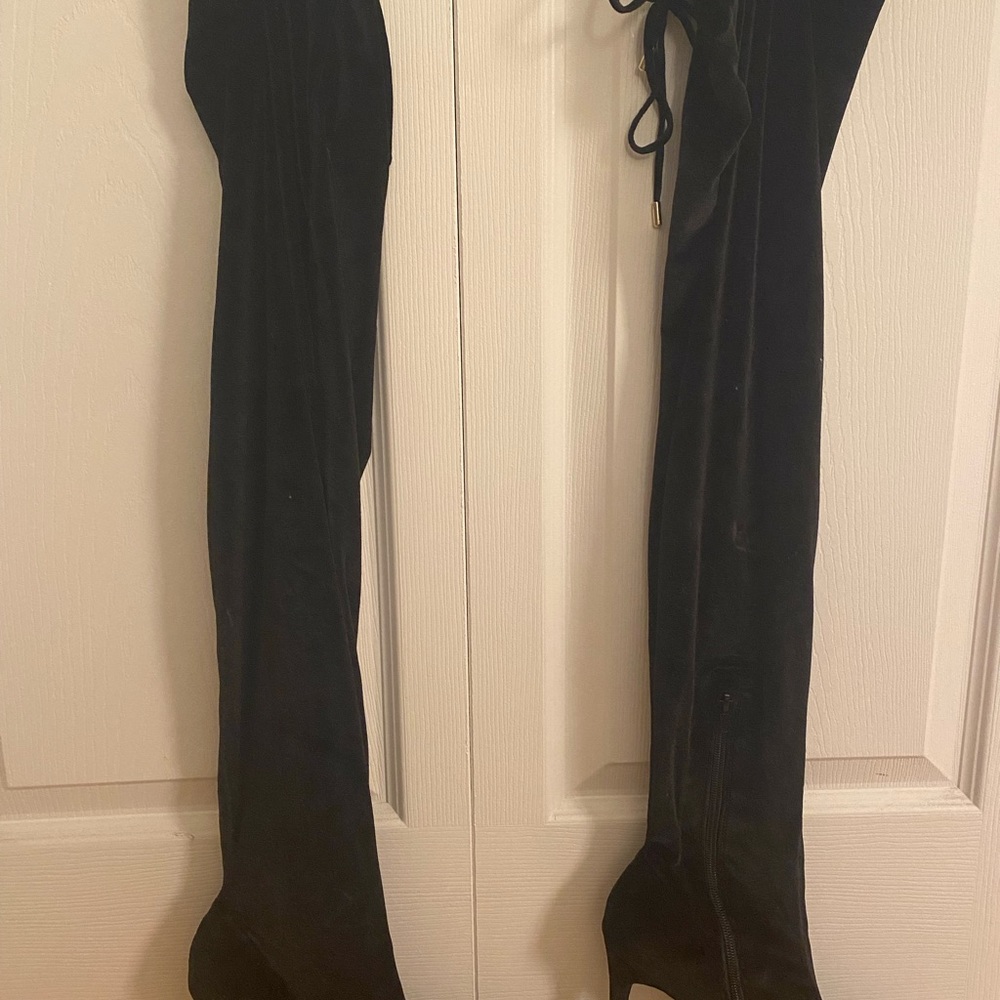 OTK velvet boots